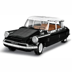 Cobi 24350 Citroën DS 19 Sammlermodell schwarz-weiß Executive Edition aus Klemmbausteinen
