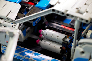LEGO Technic 42210 Nissan Skyline GT-R R34 Nahaufnahme NOS Flaschen Innenraum Fast-and-Furious-Version