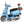 Reobrix 11037 Lambretta V200 Special Klemmbausteine Sammlerstück hellblau mit roten Rosen im Gepäckkorb und originaler Innocenti-Lizenz