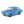 Frontansicht eines fertig gebauten blauen Opel Rekord C 1900L aus Klemmbausteinen. Cobi hat das Modell mit der Setnummer 24598 mit bedruckten Steinen auf den Markt gebracht. Man sieht einen bedruckten Kühlergrill, Scheinwerfer und bedruckte Fensterscheiben.