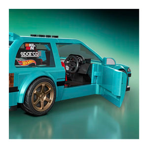 Mattel Brick Shop JHF62 Mattel Brick Shop JHF62 Custom 1990 Honda Civic EF Grün Produktansicht geöffnete Tür 1:32 